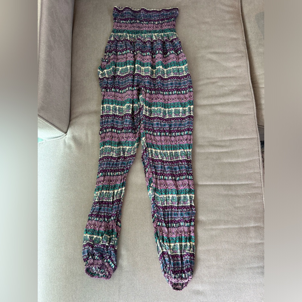 Multicolor Patterned Pants